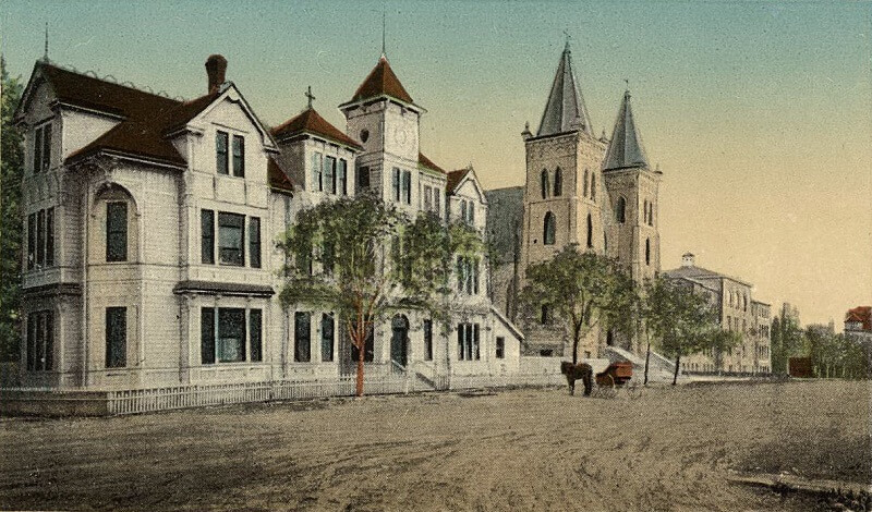 Saint Elizabeth Hospital and Saint Francis Academy, 2nd and Church St