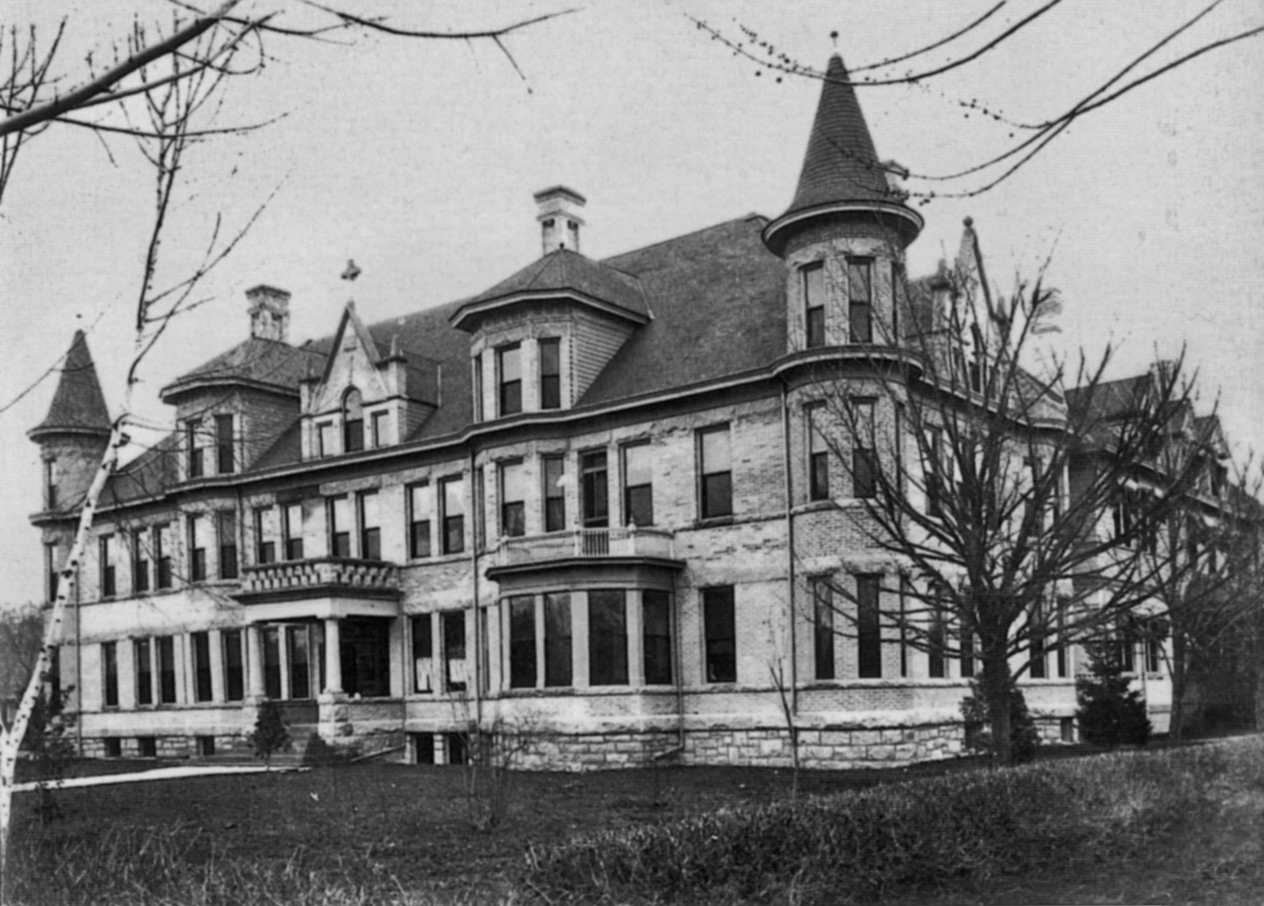 The original Saint Alphonsus Hospital building, located at 5th and State in Boise